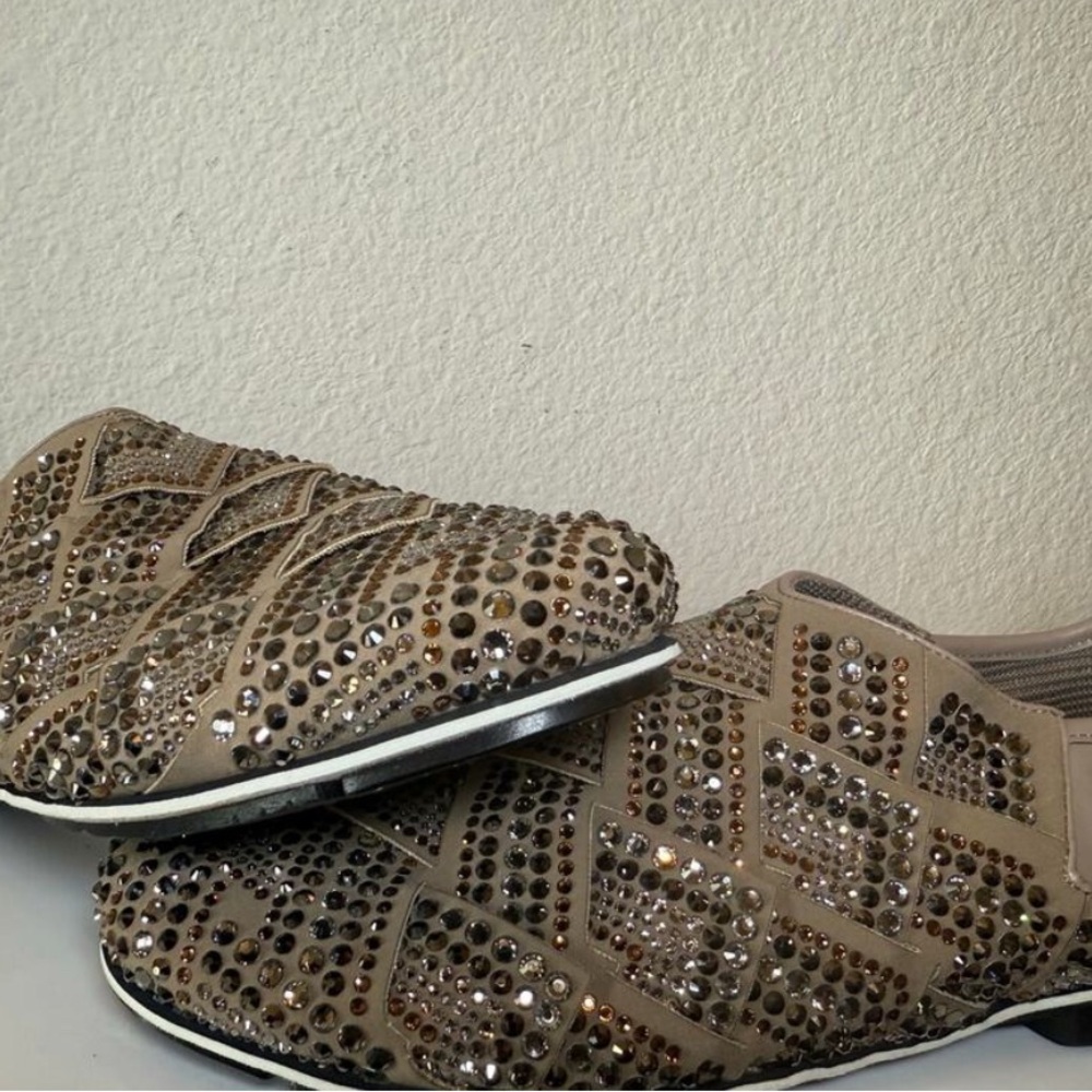 Ermanno Scervino Embellished Beige Flats